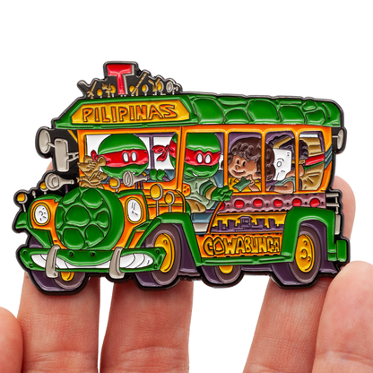 Jeepney Kultura Green Machin Enamel Pin Set (FAHM Edition)