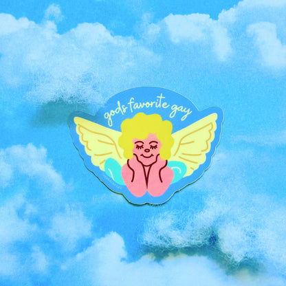 God's Favorite Gay Angel Sticker