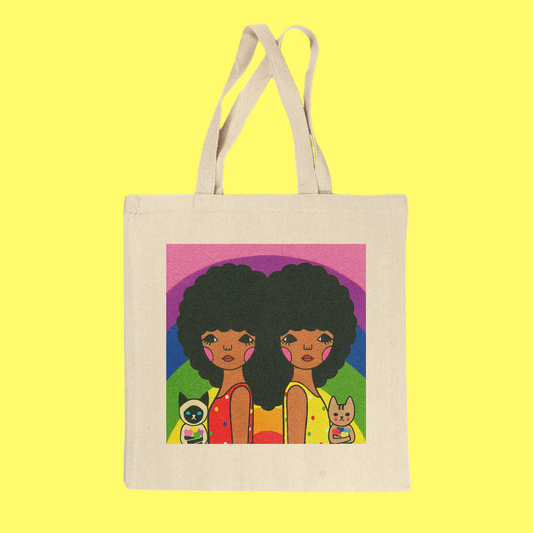 Popkiller Artist Series Naoshi We Love Rainbow Tote Bag