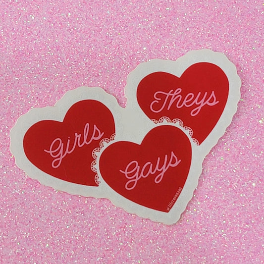 Girls Gays Theys Sticker