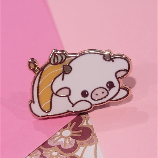 Salmon Mini Sushi Cow Pins