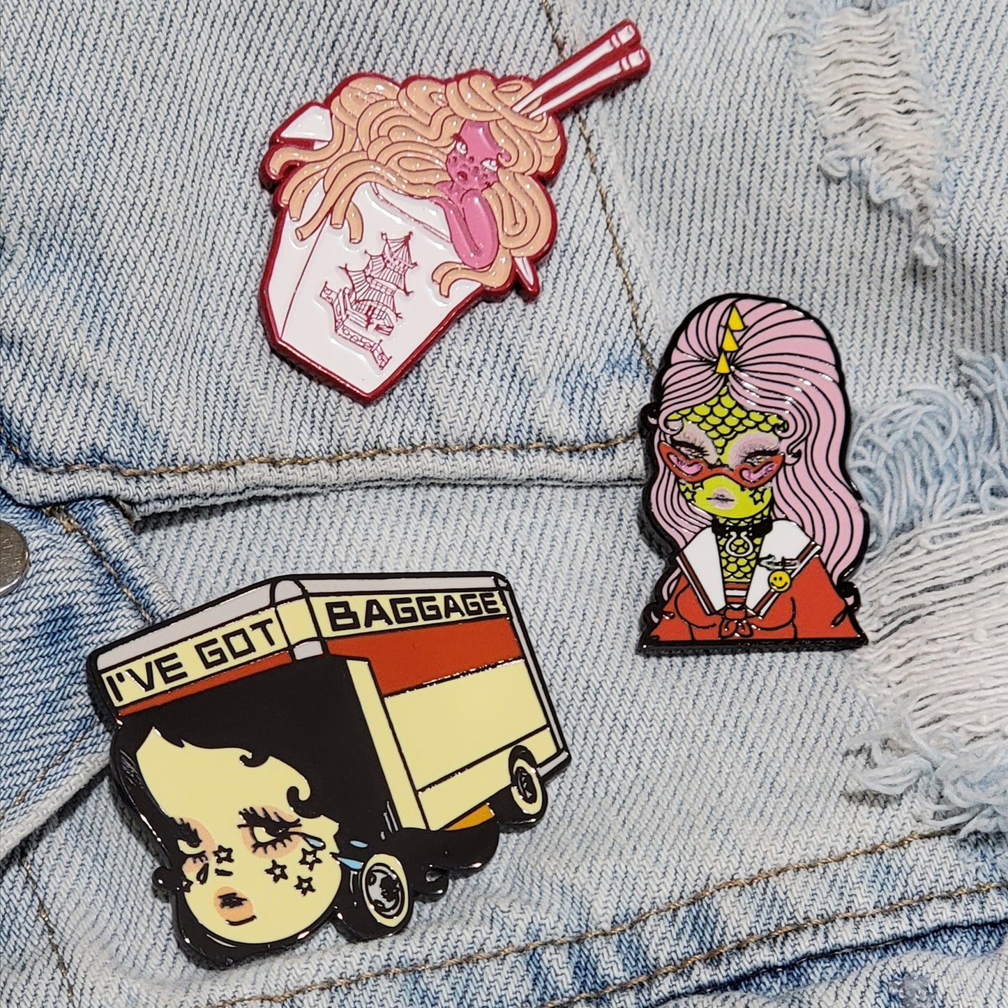 I've Got Baggage Enamel Pin