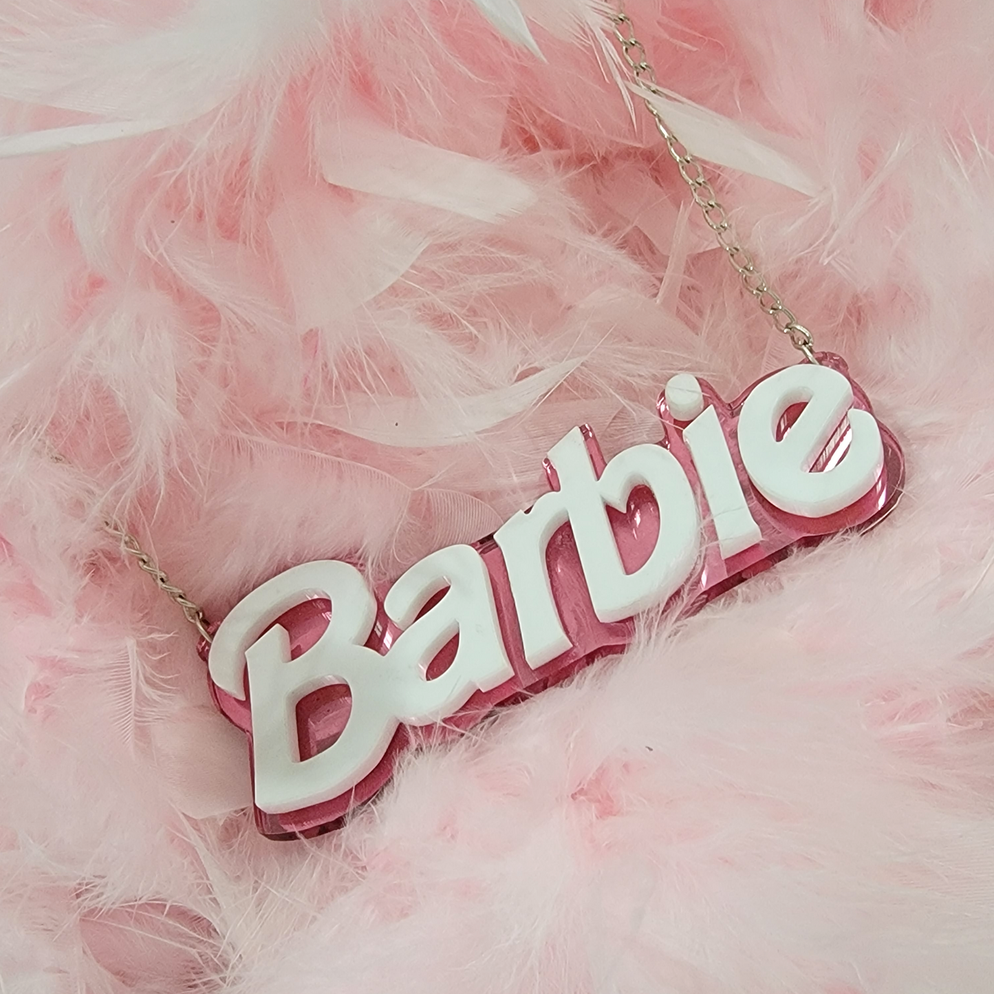 Barbie Acrylic Necklace