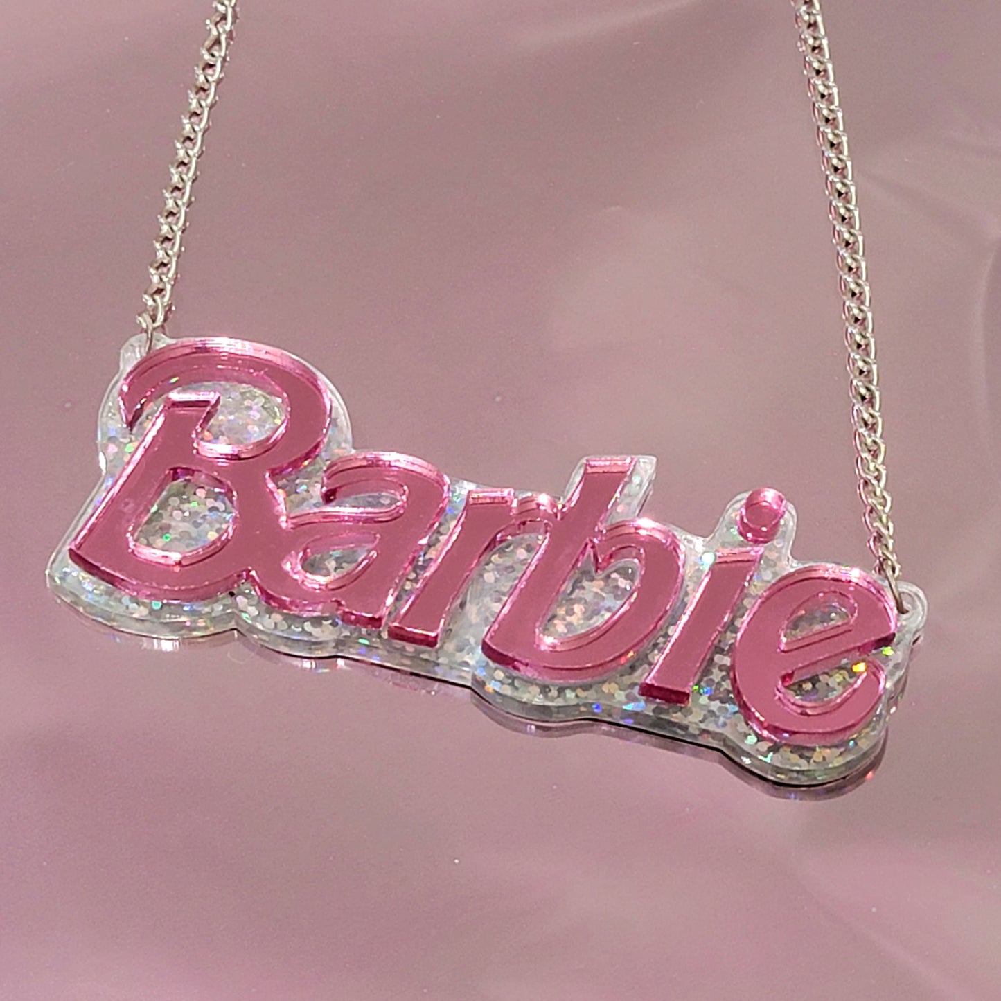 Barbie Acrylic Necklace