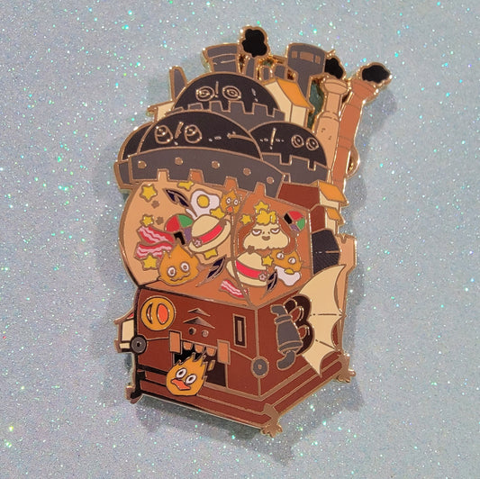 The Moving Castle Pon Enamel Pin