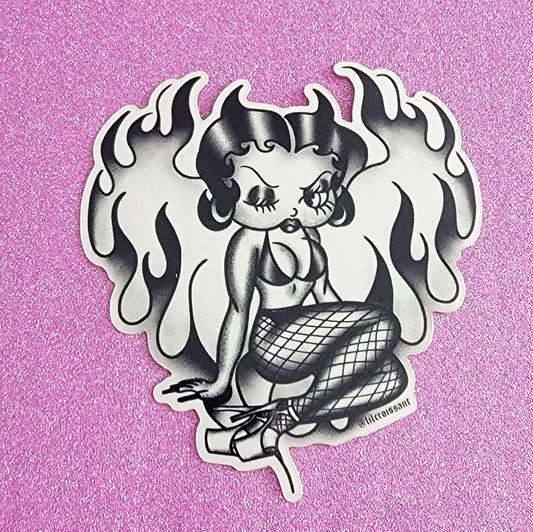 Devil Betty Sticker