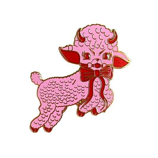 Pink Kitschy Fetish Lamby Enamel Pin