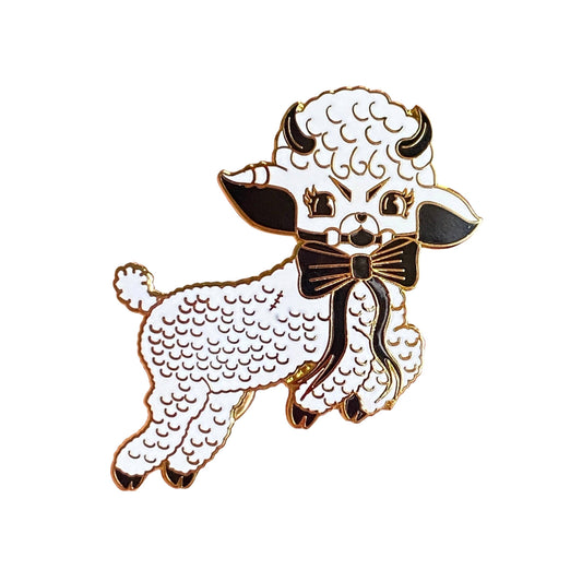 Goth Kitschy Fetish Lamby Enamel Pin