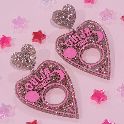 Ouija Planchette Acrylic Earrings