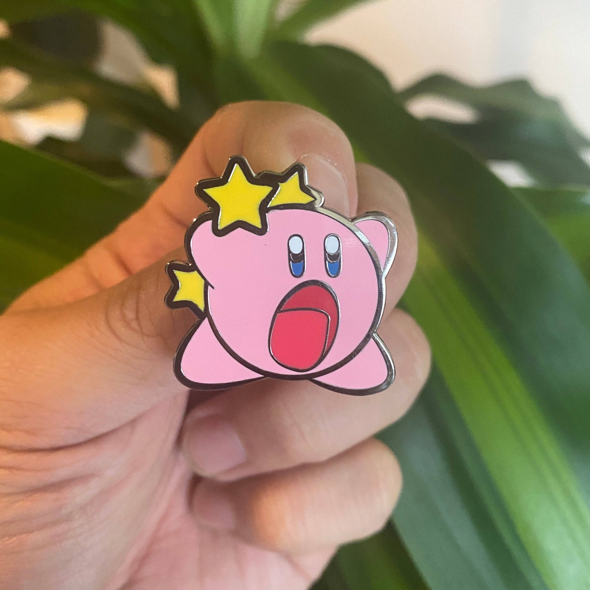 Kirby in Action Enamel Pin by Hype Pins