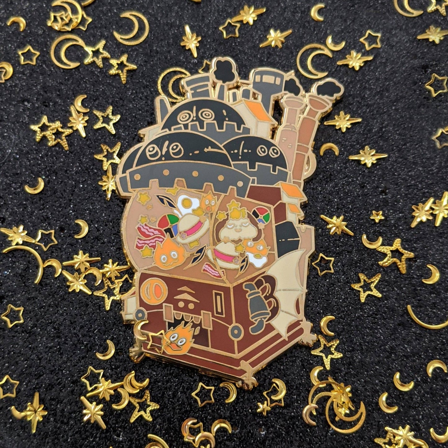 The Moving Castle Pon Enamel Pin by Sugar Cubed Studios