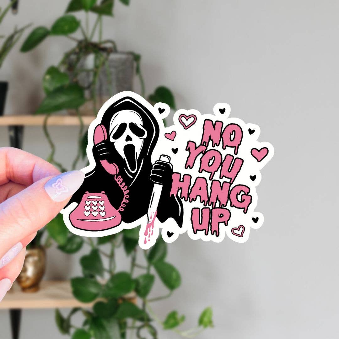 Hghostface Stickers Cute Ghostface Sticker – Stupid Kitsch