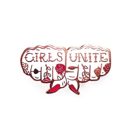 Girls Unite Enamel Pin