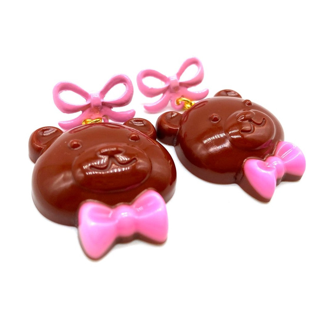 Chocolate Bear Earrings