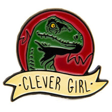 Load image into Gallery viewer, Clever Girl Enamel Pin
