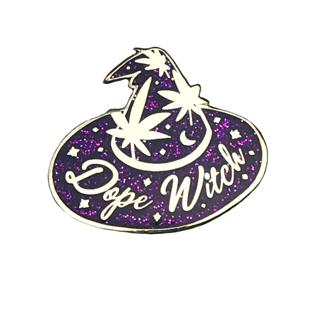 Dope Witch Hat Enamel Pin