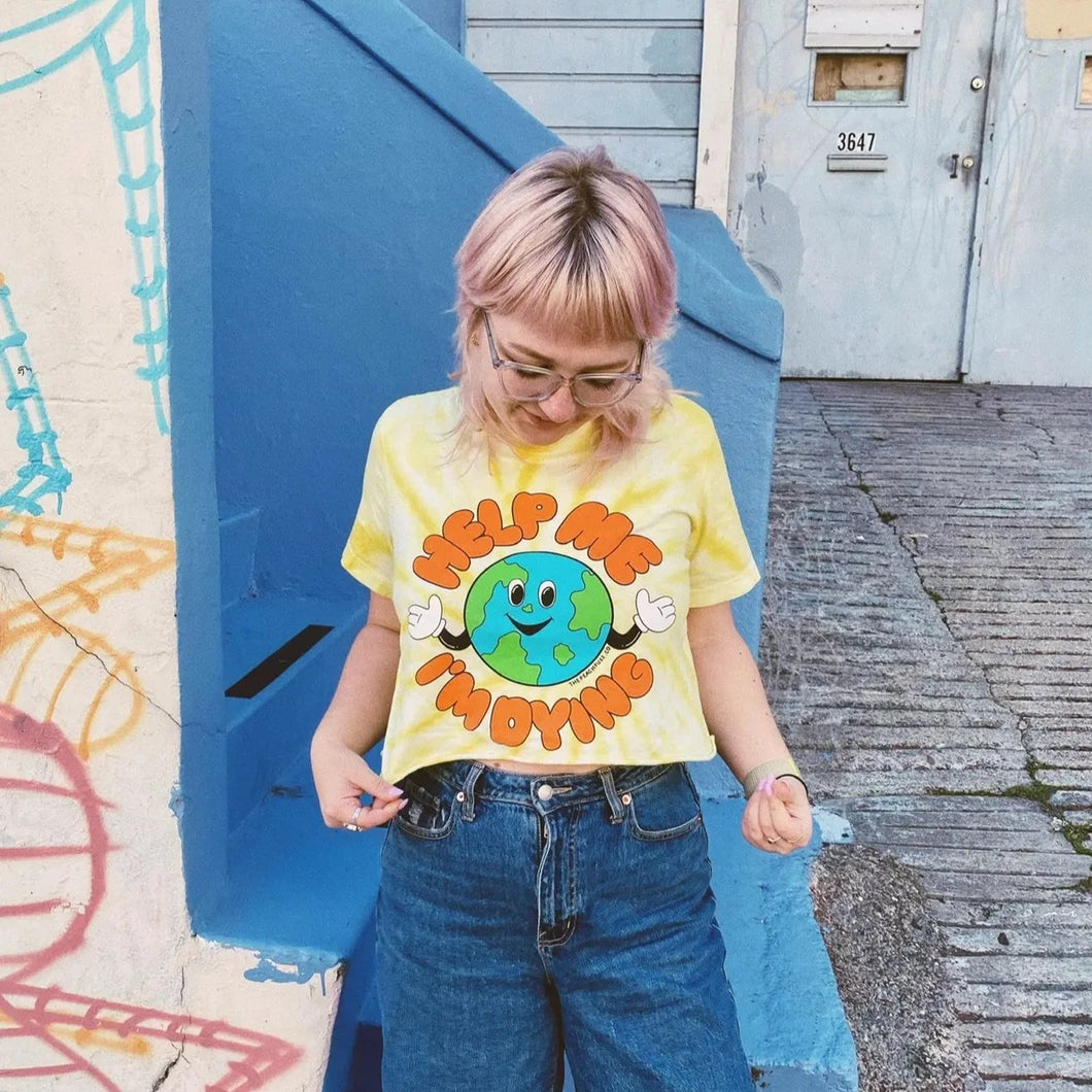 Dying Earth Yellow Tie Dye Tee