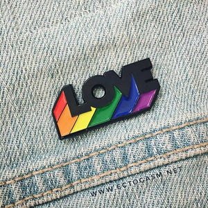 LGBT Love Rainbow Enamel Pin