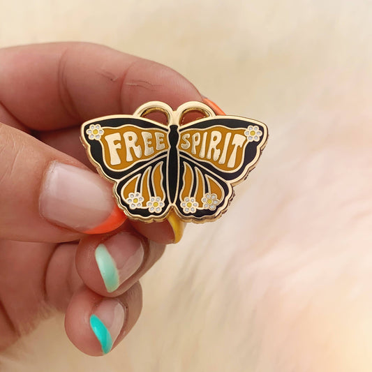 Free Spirit Butterfly Enamel Pin