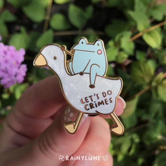 Son and Goose Enamel Pin