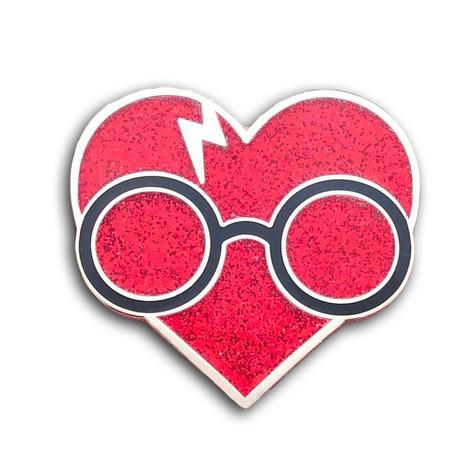 Harry Heart Glitter Enamel Pin