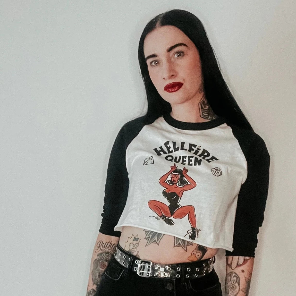 Hellfire Queen Unisex Raglan Tee