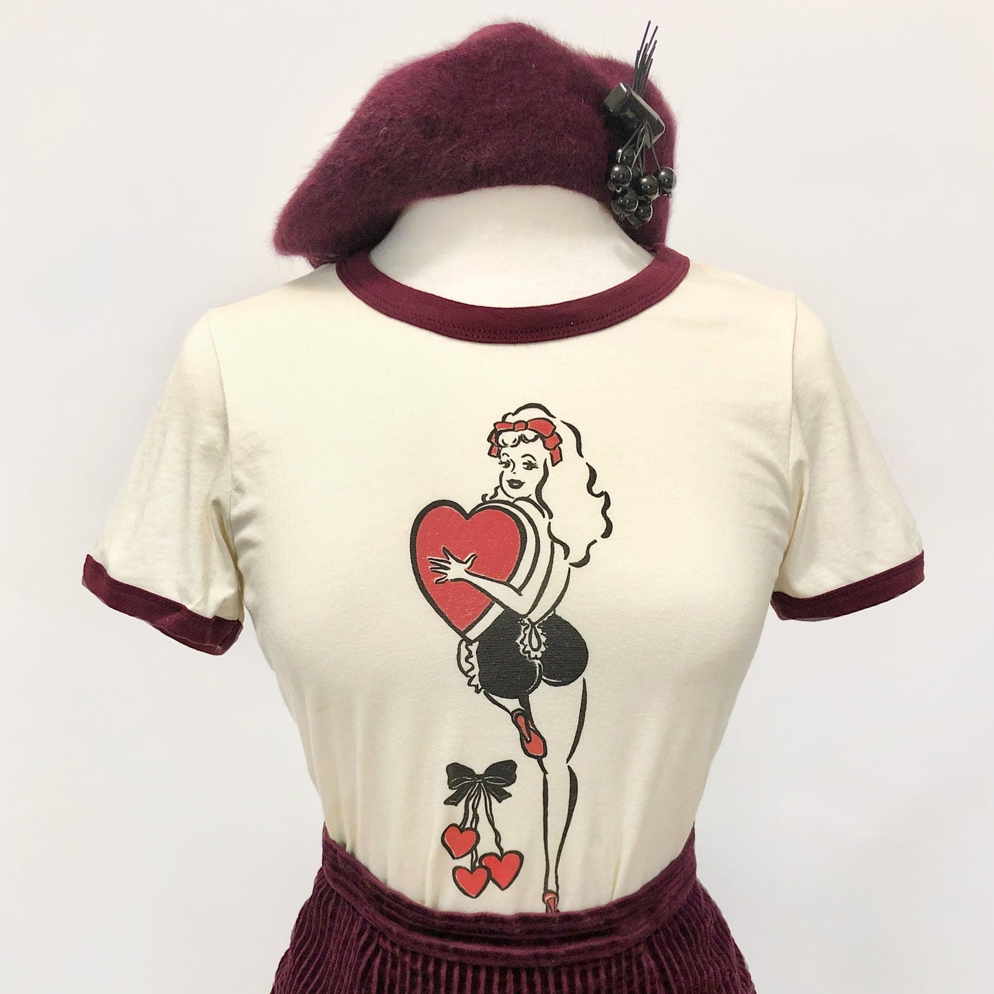 Hold On to Your Heart Ringer Tee