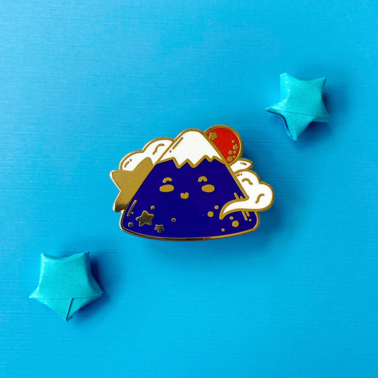 Happy Mountain Enamel Pin