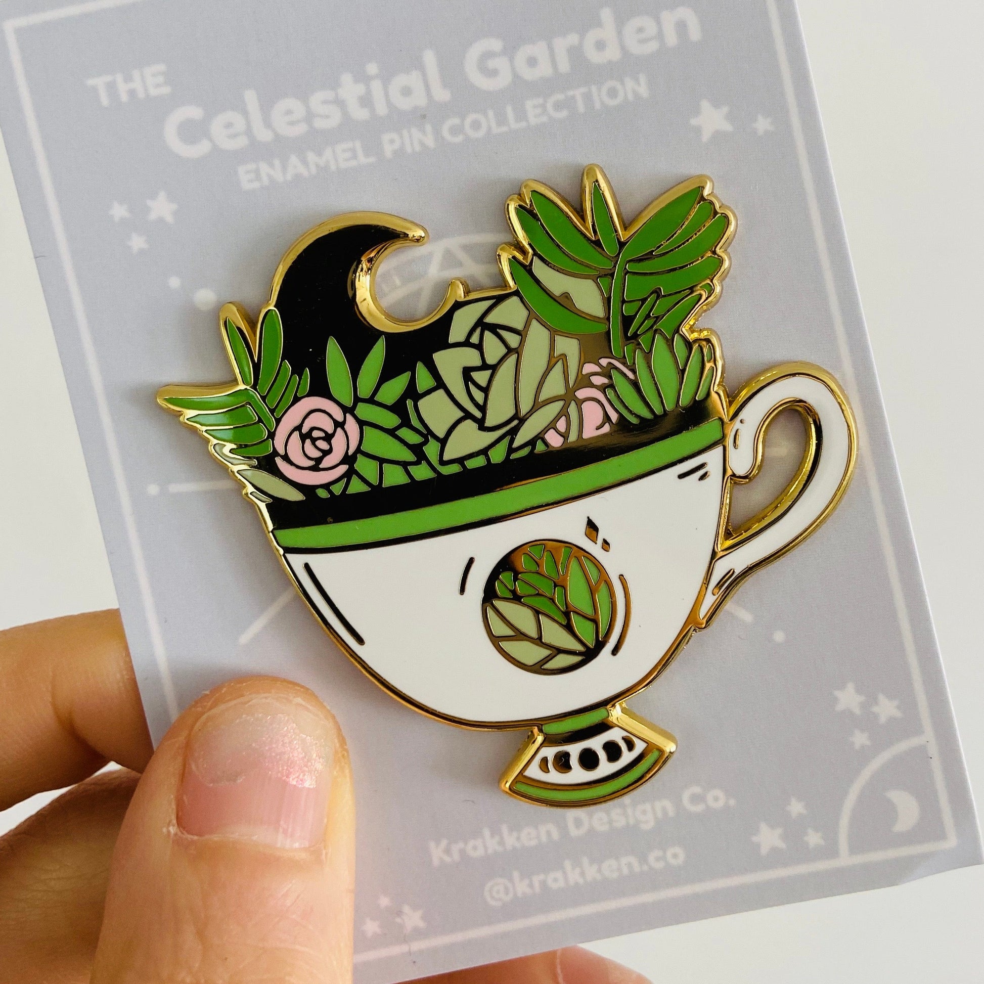 Garden Tea Enamel Pin