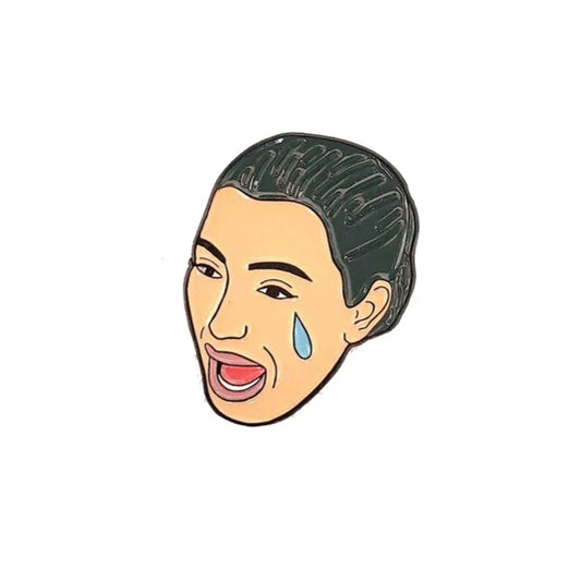 Kim Crying Enamel Pin