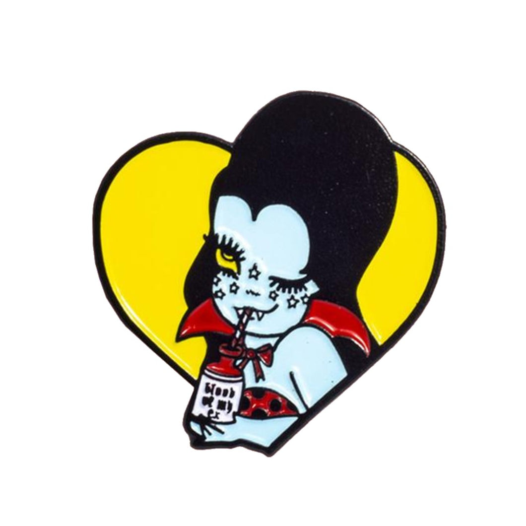 La Vampira Enamel Pin