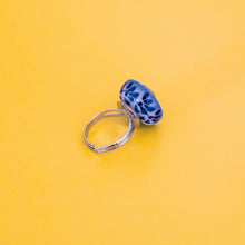 Load image into Gallery viewer, Pancit Canton Adjustable Ring (Blue Porcelain)
