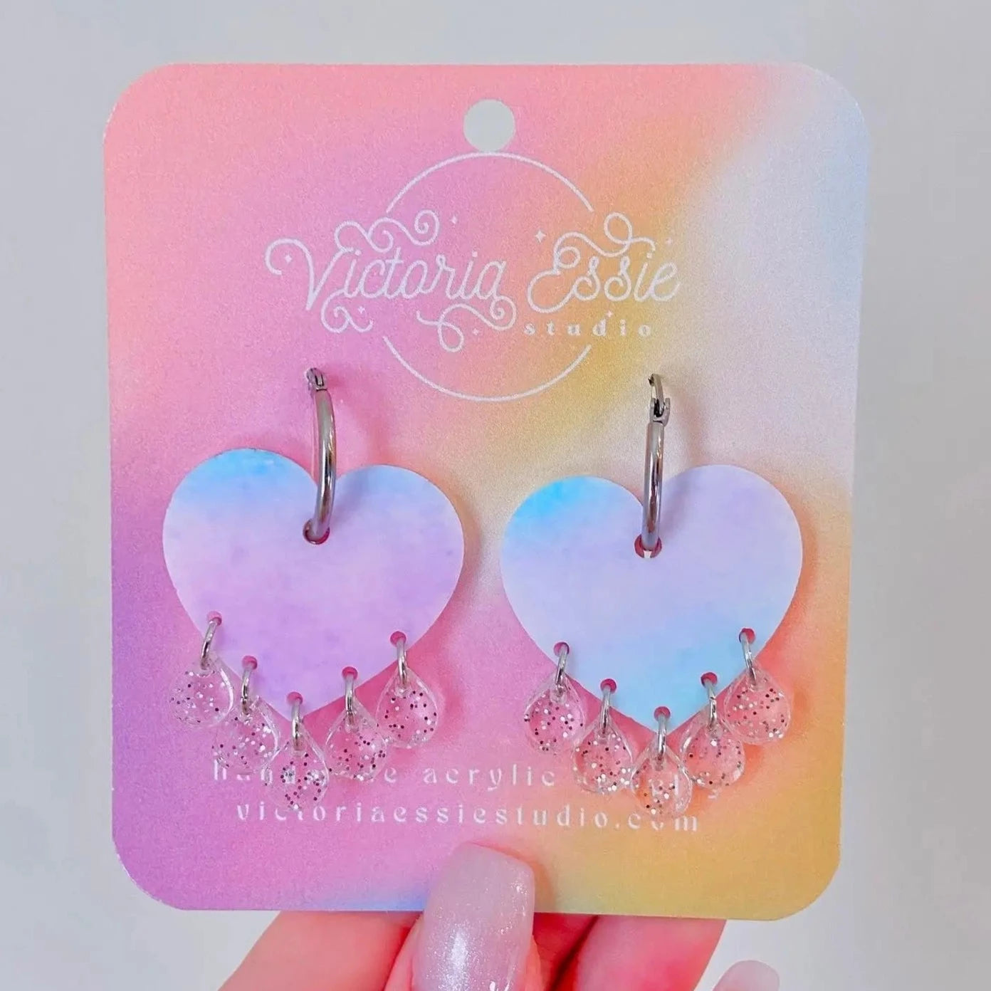 Pastel Hearts Earrings