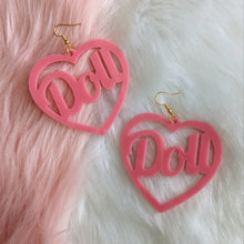 Load image into Gallery viewer, Doll Acrylic Statement Earrings
