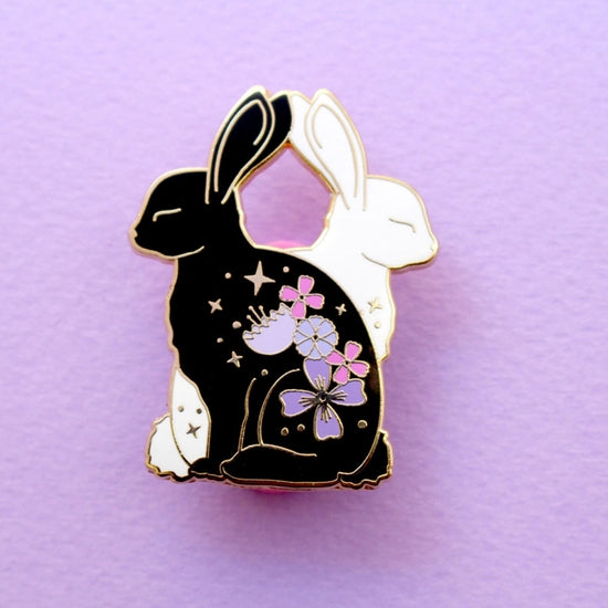 Rabbits Enamel Pin