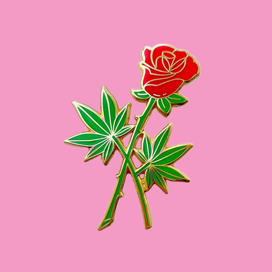 Rose Bud Enamel Pin