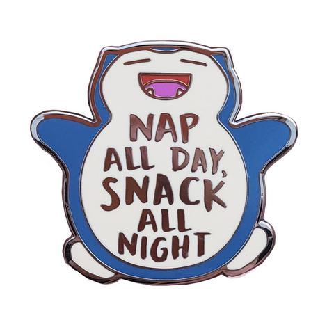 Snorlax Pokemood Enamel Pin