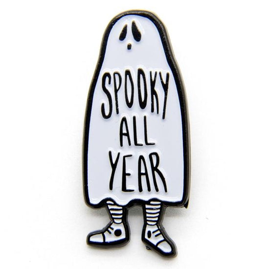 Spooky All Year Ghost Enamel Pin