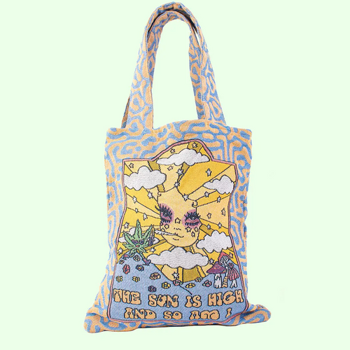 The Sun Is High Tote by Valfre at stupidkitsch.com
