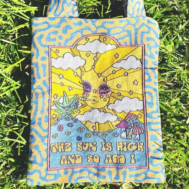 The Sun Is High Tote by Valfre at stupidkitsch.com