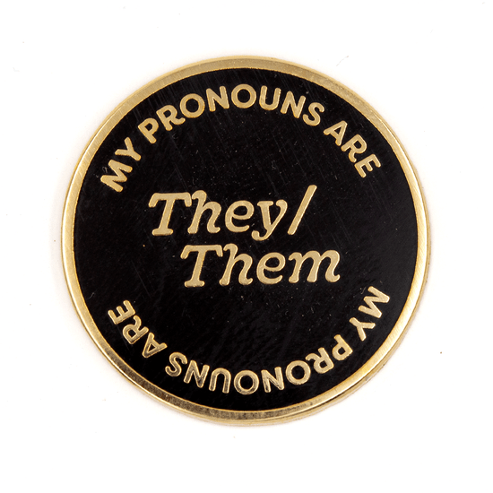 They/Them Pronouns Enamel Pin