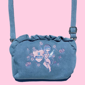 U Cute Denim Crossbody Bag