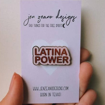 Latina Power Enamel Pin